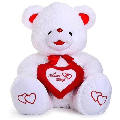 Купить Любимая игрушка Мягкая игрушка «Медведь Ника», 110 см, цвет белый, микс, ЛюбиМая игрушка, искусственный мех