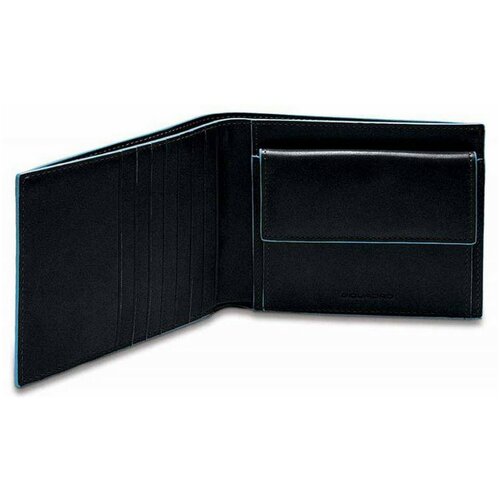 фото Кошелек мужской piquadro blue square pu1239b2r/n черный натур.кожа
