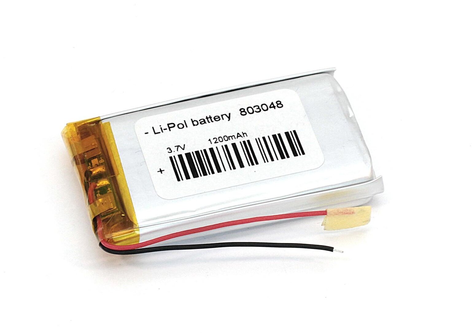 Аккумулятор Li-Pol (батарея) 8*30*48мм 2pin 3.7V/1200mAh