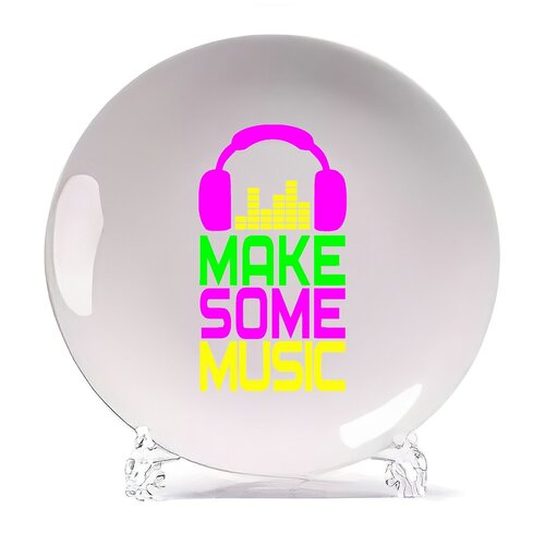 фото Тарелка coolpodarok make some music (сделай музыку)