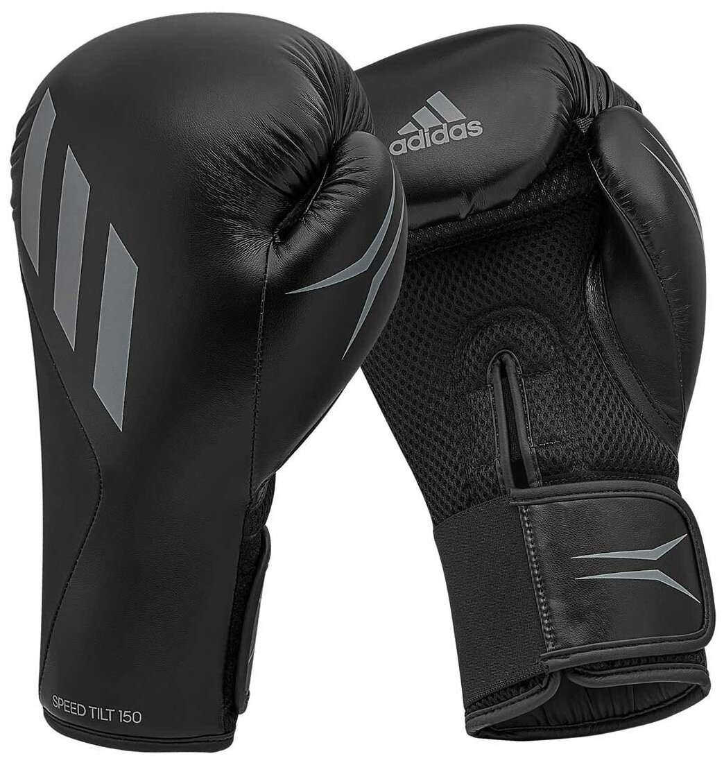 Перчатки боксерские Speed Tilt 150 черные, 14 унций Adidas - фото №4
