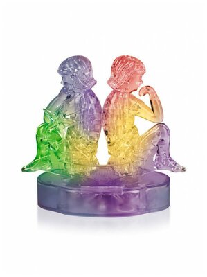 3D Пазл Магический кристалл. Знак зодиака 3D Puzzle Близнецы со светом, HOBBY DAY