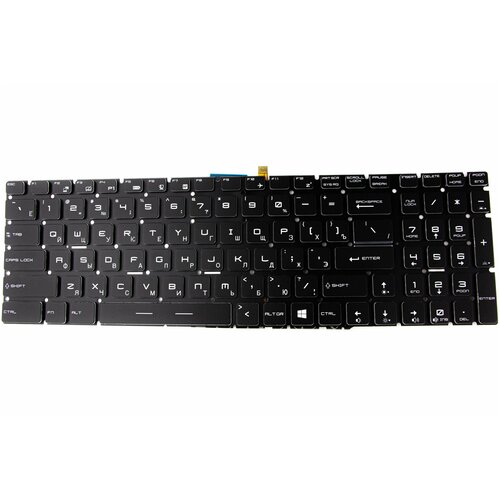 Клавиатура для MSI GF62 GF62VR GP63 GP73 с подсветкой pn NSK-FB1LN 3699₽