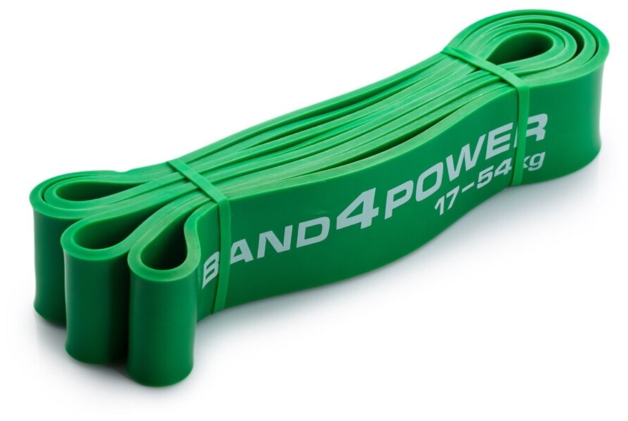 Петля для фитнеса band4power зеленая (17-54 кг)
