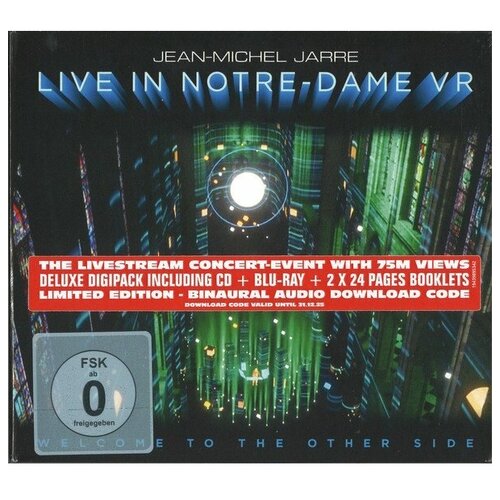 JARRE, JEAN-MICHEL Welcome To The Other Side - Live In Notre-Dame VR, CD+Blu-Ray (Limited Edition)