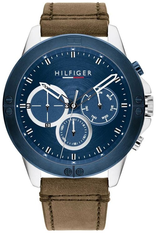 Наручные часы TOMMY HILFIGER Multifunction 1791895, коричневый, серебряный