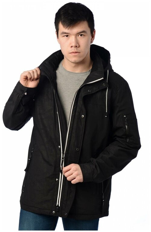 Куртка INDACO FASHION, размер 52, черный