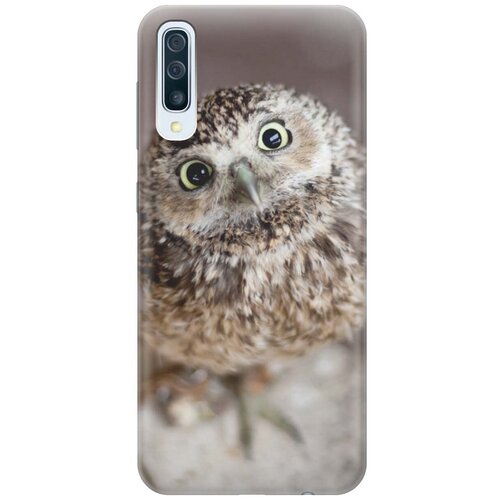 фото Ультратонкий силиконовый чехол-накладка для samsung galaxy a50 / a50s / a30s с принтом "удивленная сова" gosso