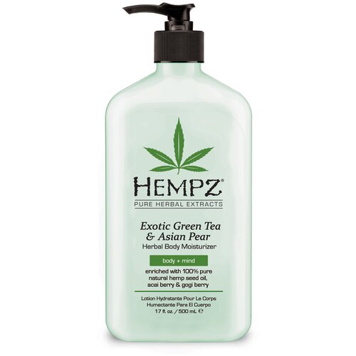 Молочко hempz exotic green tea & asian pear herbal moisturizer