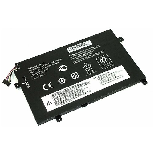 фото Аккумуляторная батарея для ноутбука lenovo e470, e475 (01av411) 10,95v 3650mah sino power