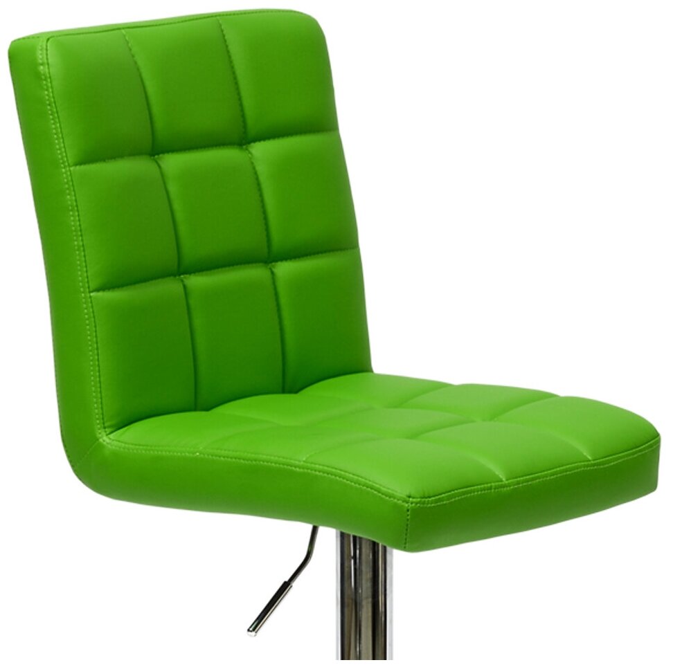 Барный стул Barneo N-48 Kruger зеленая кожа - фотография № 2