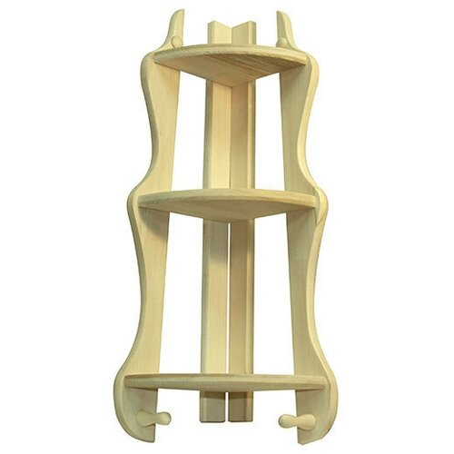 Полочка угловая 3-ярусная с 2 крючками