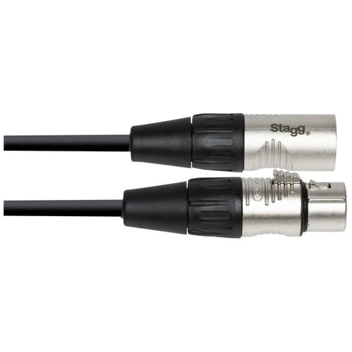 Кабель аудио 1xXLR - 1xXLR Stagg NPC030XMXFR 0.3m шнур stagg syc3 mps2p 3м