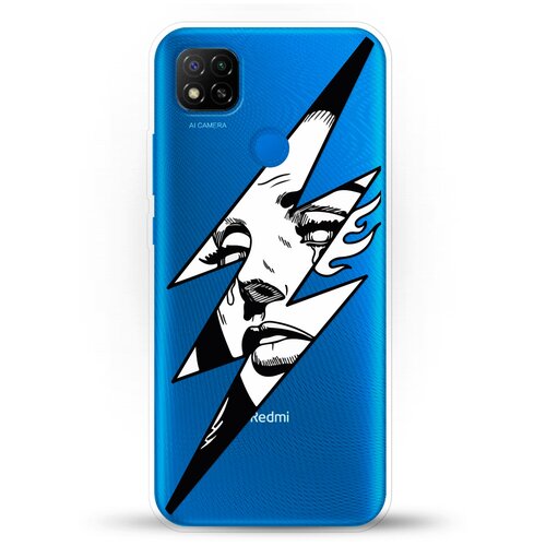 фото Силиконовый чехол молния на xiaomi redmi 9c andy & paul