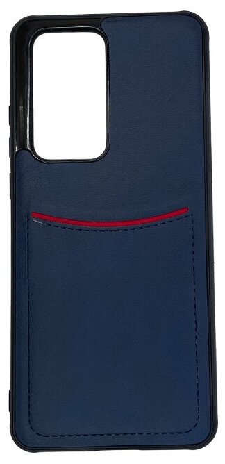 Чехол ILEVEL с кармашком для Huawei P40 темно-синий