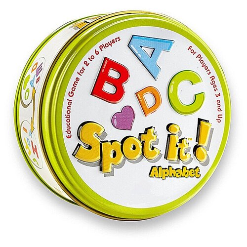 Magicstyle Оригинальная настольная игра Дубль Spot It Alphabet Алфавит (игра похожа на доббль/dobble)