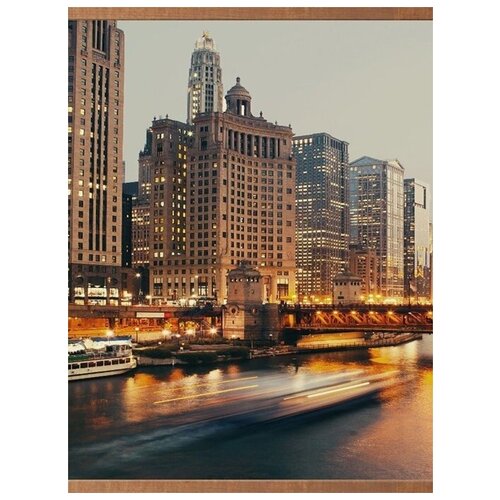 Гибкий настенный обогреватель Ночной город для помещений 60х105 см 119600₽