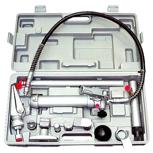 Гидравлическая растяжка MATRIX 513345 4 т, набор из 16 предметов, 7 сменных насадок, в пласт. кейсе