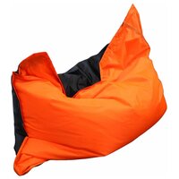 Кресло подушка "МКО" оксфорд оранжево-чёрная XXXXL