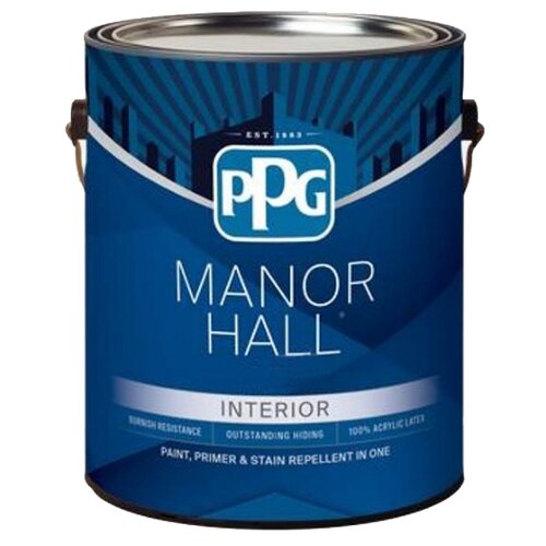 Краска акриловая PPG Manor Hall Interior Flat глубокоматовая белый 3.78 л