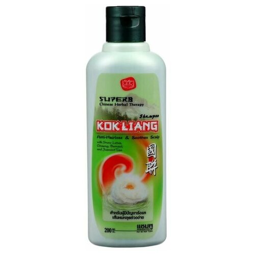 Натуральный шампунь Kokliang бессульфатный, травяной, против перхоти, 200 мл