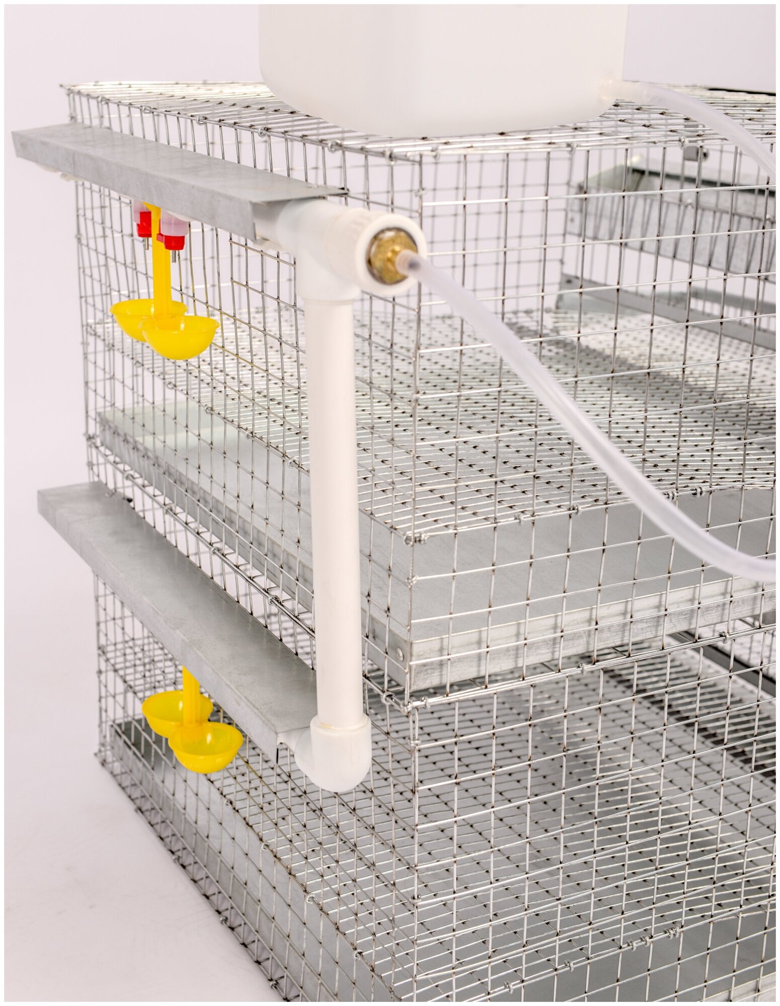 Клетка FERMAMARKET для перепелов на 60 голов, 2 этажа, 30 голов на этаже - фотография № 9