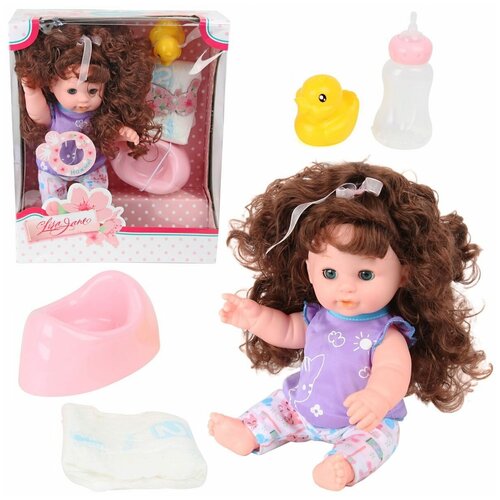 Пупс 30 см, функциональный, озвученный с аксессуар