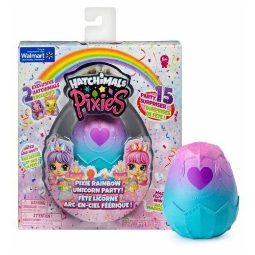 Набор фигурок Hatchimals Пикси Вечеринка: Единорожек (6054600)удалить ПО задаче hatchimals игровой набор блестящие малыши пикси наездницы нарвал 6061657 20133021