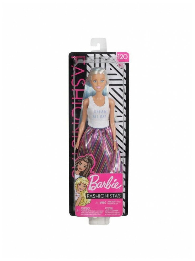 Кукла Barbie из серии Игра с модой Блондинка с синими прядями