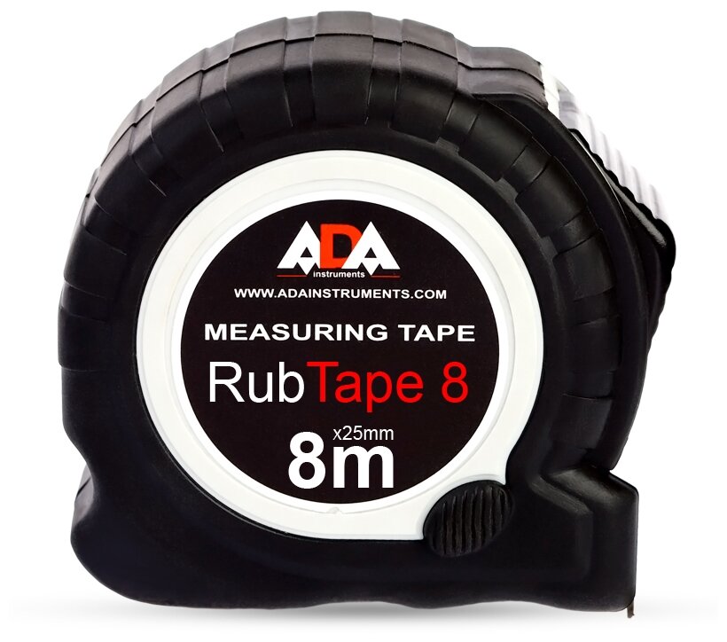 Рулетка 8 м х 25 ADA RubTape 8, А00157, ADA