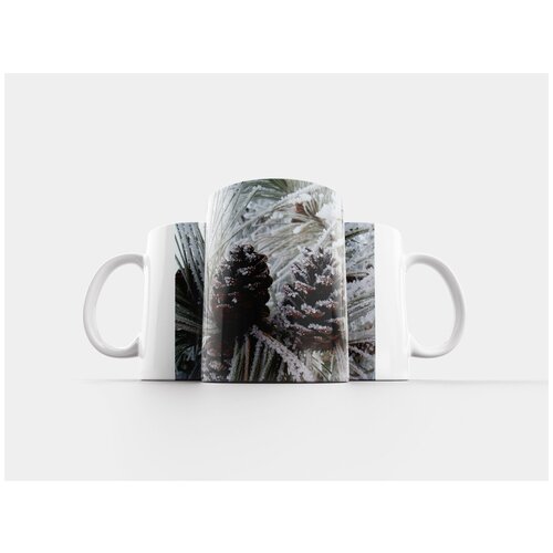 фото Кружка "сосновые шишки, зима, мороз" 320 мл lotsprints