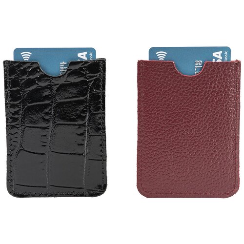 Футляр для карт CAGIA 841633. Натуральная кожа. Сделано в Беларуси.