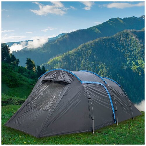 фото Палатка 4 мест, 255+225х270х155 см, 1 комн, с москитной сеткой, green days, tunel tent