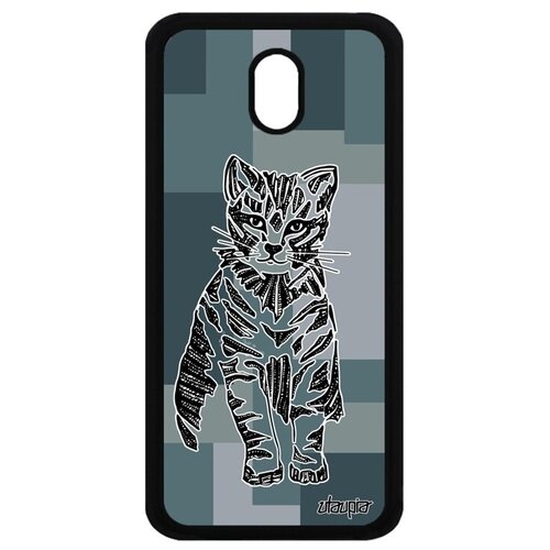 фото Модный чехол на телефон // galaxy j3 2017 // "кот" маленький cat, utaupia, серый
