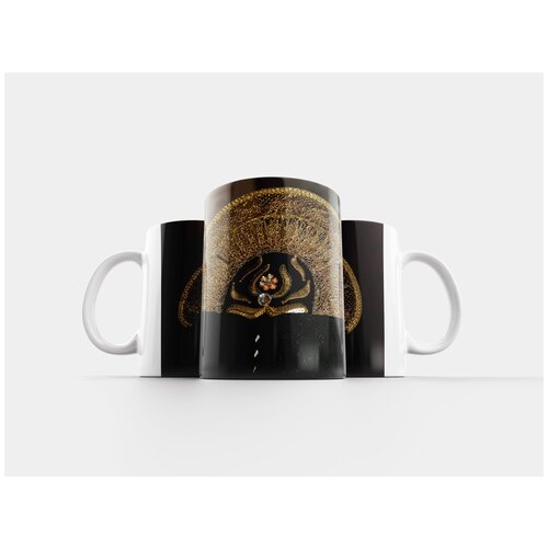 фото Кружка "традиционный капюшон, крышка колеса, золотой капот" 320 мл lotsprints
