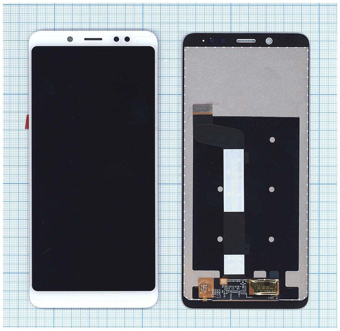 Дисплей (экран) в сборе с тачскрином для Xiaomi Redmi Note 5 Note 5 Pro белый / 2160x1080