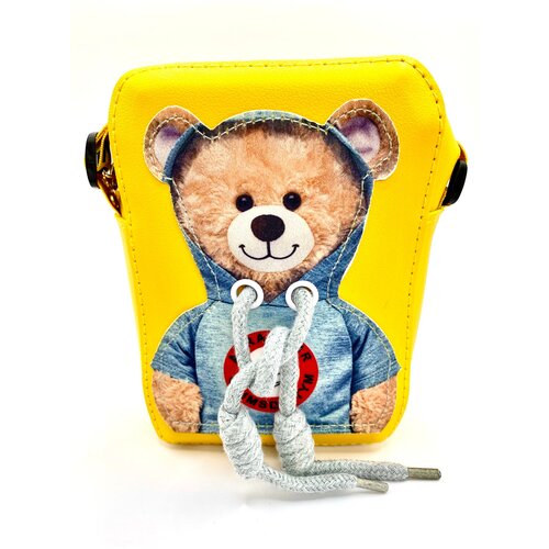 фото Сумка кросс-боди для девочек / детская сумка через плечо мишка / детский клач/ сумка на плечо магазин 1