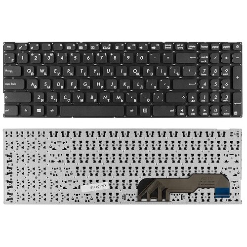 Клавиатура для ноутбука Asus D541N X541 X541U Series Плоский Enter Чёрная без рамки PN 9ZND00OM00R 1050₽