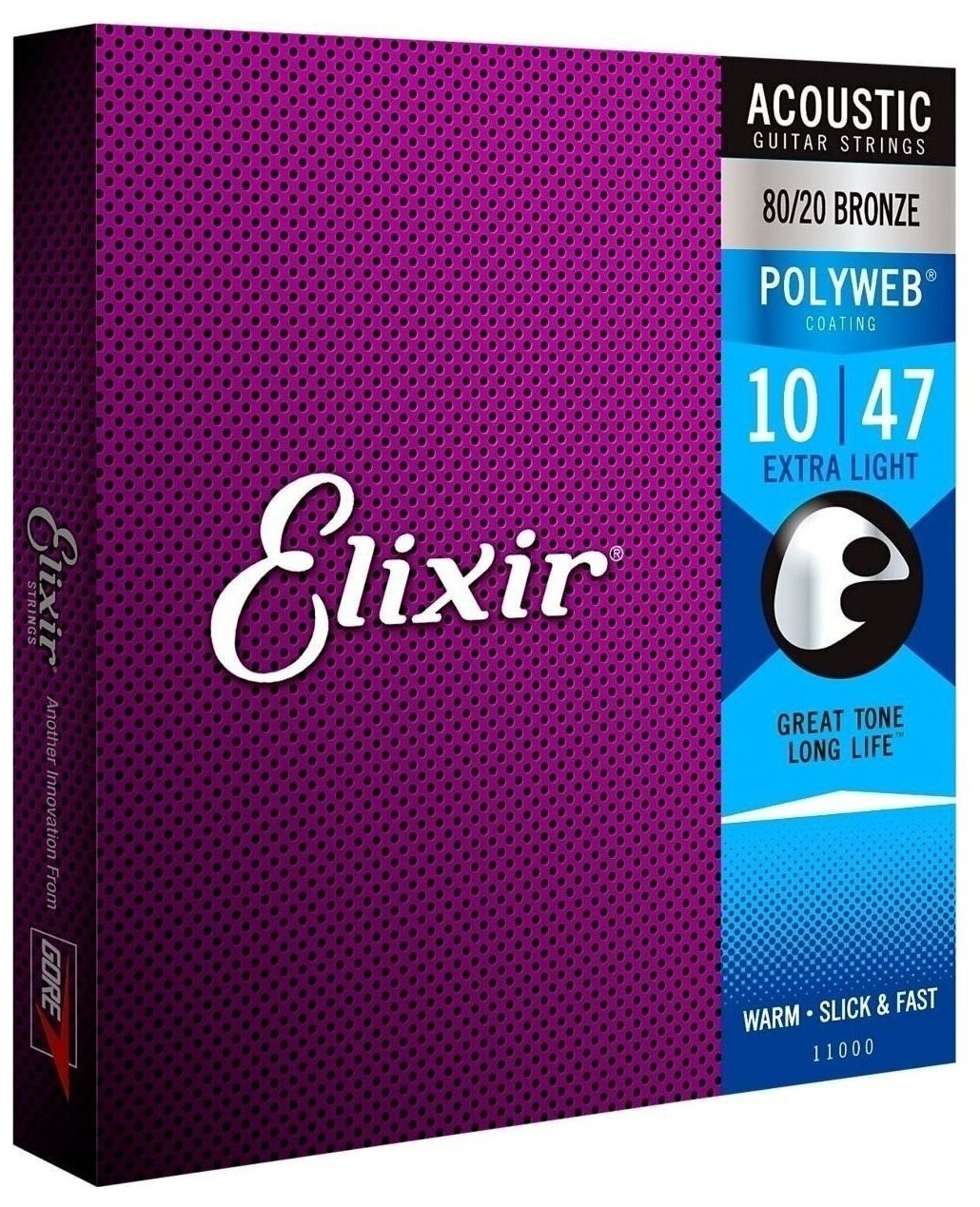 Струны для акустической гитары Elixir 11000 POLYWEB