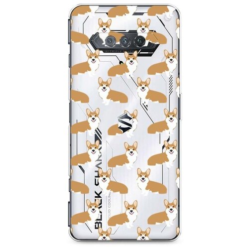 фото Силиконовый чехол "корги фон" на xiaomi black shark 4s pro / сяоми блэк шарк 4s про case place