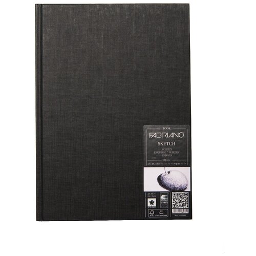 Блокнот для зарисовок Fabriano Sketchbook 110г/м. кв 21x29,7см мелкозернистая 80 листов портрет