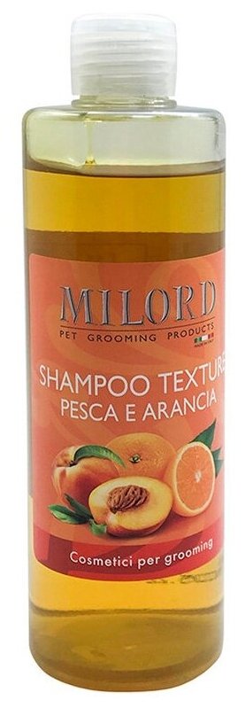 Шампунь MILORD "Персик и апельсин" текстурирующий 300мл - фотография № 1