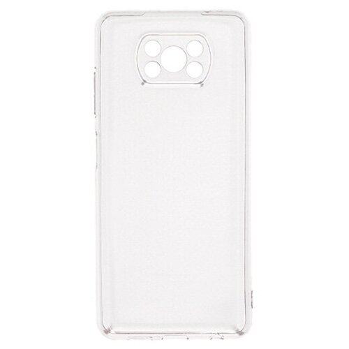 Силиконовый чехол ClearCover Plus для Xiaomi POCO X3 NFC / X3 Pro прозрачный