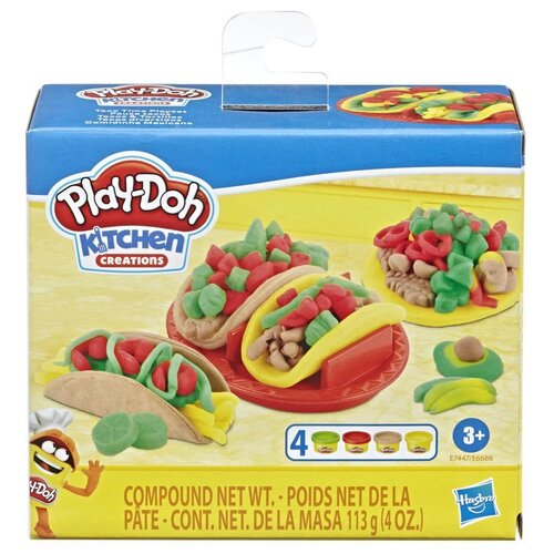 Масса для лепки Play-Doh Kitchen Creation Любимые блюда Тако (E7447) 4 цв.