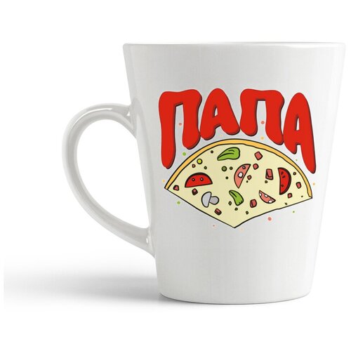 фото Кружка-латте coolpodarok "прикол. семья. пицца. папа"