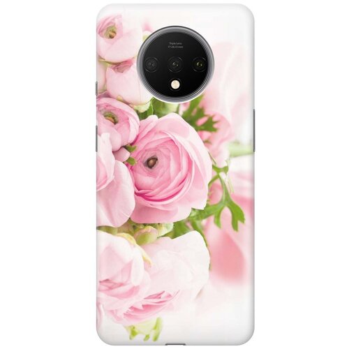 фото Gosso ультратонкий силиконовый чехол-накладка для oneplus 7t с принтом "розовые розы"