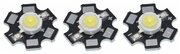 Мощный светодиод на алюминиевой подложке ES-STAR-5W Белый, 350-400 Люменов, 7000-8500K ARL2 (3 шт) (Ф)