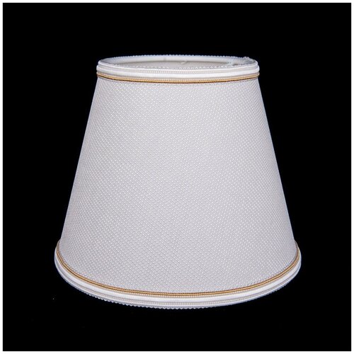Абажур Bohemia Ivele SH40A-160 молочный с бело-золотой каймой