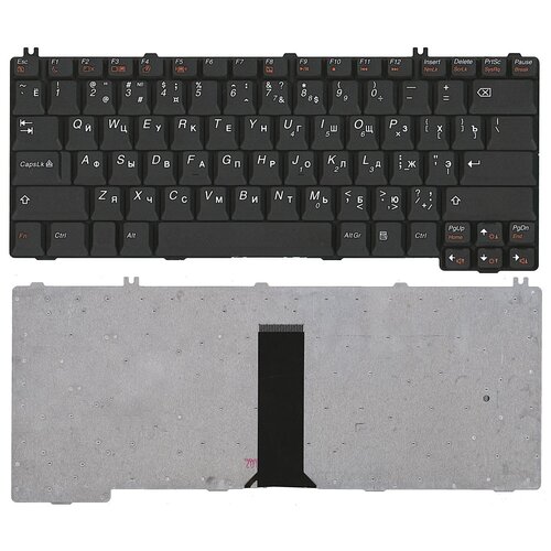 Клавиатура для ноутбука Lenovo Ideapad 3000 C100 C200 черная вентилятор кулер для моноблока lenovo c460 c461 c462 c465 c466 c467 c510