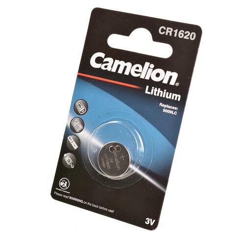 Элемент питания Camelion CR1620-BP1 CR1620 BL1, 1шт элемент питания panasonic cr2354 bl1 220593 цена за 1шт